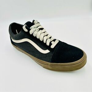 Vans shoes Old Skool sneakers classic low top gray and black men size 10.5